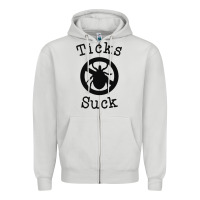 Dove Grey ticks suck shirt lyme disease gift green awareness ribbon Zipper Hoodie - DesignPulse