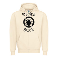 Sandshell ticks suck shirt lyme disease gift green awareness ribbon Zipper Hoodie - DesignPulse