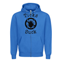 True Royal ticks suck shirt lyme disease gift green awareness ribbon Zipper Hoodie - DesignPulse