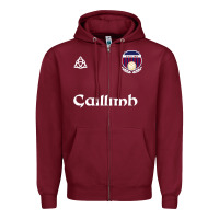 Burgundy galway gaillimh irish gaelic football and hurling premium Zipper Hoodie - DesignPulse