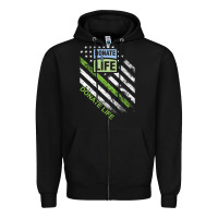 Black donate life Zipper Hoodie - DesignPulse