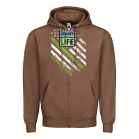 Chestnut donate life Zipper Hoodie - DesignPulse