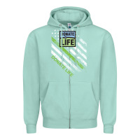Seafoam donate life Zipper Hoodie - DesignPulse
