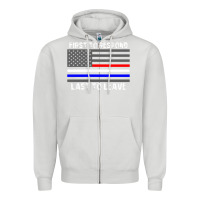 Dove Grey police fire ems first responder american flag firefighter t shirt Zipper Hoodie - DesignPulse