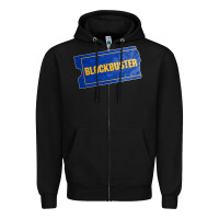 Black blockbuster Zipper Hoodie - DesignPulse
