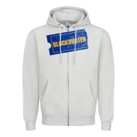 Dove Grey blockbuster Zipper Hoodie - DesignPulse