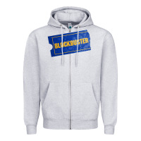 Heather Grey blockbuster Zipper Hoodie - DesignPulse