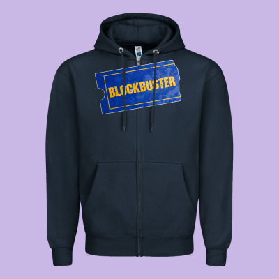 Blockbuster Zipper Hoodie Designed By Designpulse