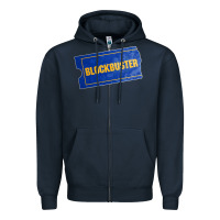 Navy blockbuster Zipper Hoodie - DesignPulse