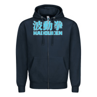 Navy hadouken street arcade fighter retro ryu gaming funny Zipper Hoodie - DesignPulse