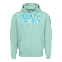 Seafoam hadouken street arcade fighter retro ryu gaming funny Zipper Hoodie - DesignPulse