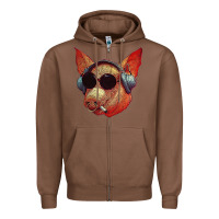 Chestnut Blodwyn pig Zipper Hoodie - DesignPulse