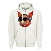 Oatmeal Heather Blodwyn pig Zipper Hoodie - DesignPulse