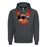 Smoke Blodwyn pig Zipper Hoodie - DesignPulse