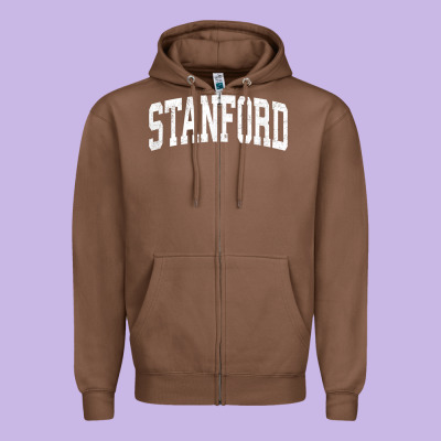Stanford California Ca Vintage Athletic Sports Design T Shirt Zipper Hoodie Designed By Designpulse