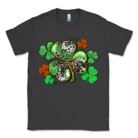 Smoke St. Patrick's Day shamrock leopard and cowhide Classic Tee - CowGirlArtShop