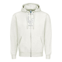 Oatmeal Heather FFF Two Stars Zipper Hoodie - DesignPulse