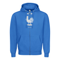 True Royal FFF Two Stars Zipper Hoodie - DesignPulse