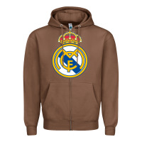 Chestnut real,madrid Zipper Hoodie - DesignPulse
