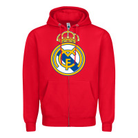 Red real,madrid Zipper Hoodie - DesignPulse