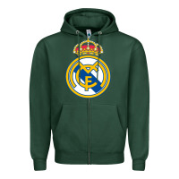 Sports Green real,madrid Zipper Hoodie - DesignPulse