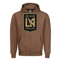Chestnut LAFC Zipper Hoodie - DesignPulse