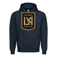 Navy LAFC Zipper Hoodie - DesignPulse