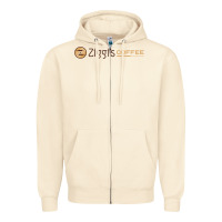 Sandshell ziggi's coffee Zipper Hoodie - DesignPulse