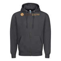 Smoke ziggi's coffee Zipper Hoodie - DesignPulse
