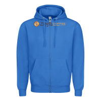 True Royal ziggi's coffee Zipper Hoodie - DesignPulse
