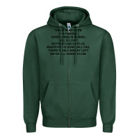 Sports Green there is no hope its fucked everything is ruined Zipper Hoodie - DesignPulse