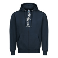 Navy vintage wizard of oz tinman Zipper Hoodie - DesignPulse