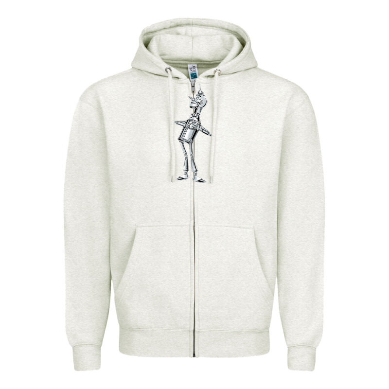 Vintage Wizard Of Oz Tinman Zipper Hoodie by DesignPulse | Teevron