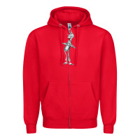 Red vintage wizard of oz tinman Zipper Hoodie - DesignPulse