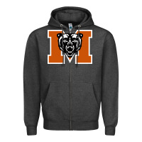 Charcoal Heather mercer bears Zipper Hoodie - DesignPulse