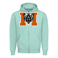 Seafoam mercer bears Zipper Hoodie - DesignPulse