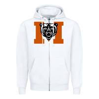 White mercer bears Zipper Hoodie - DesignPulse
