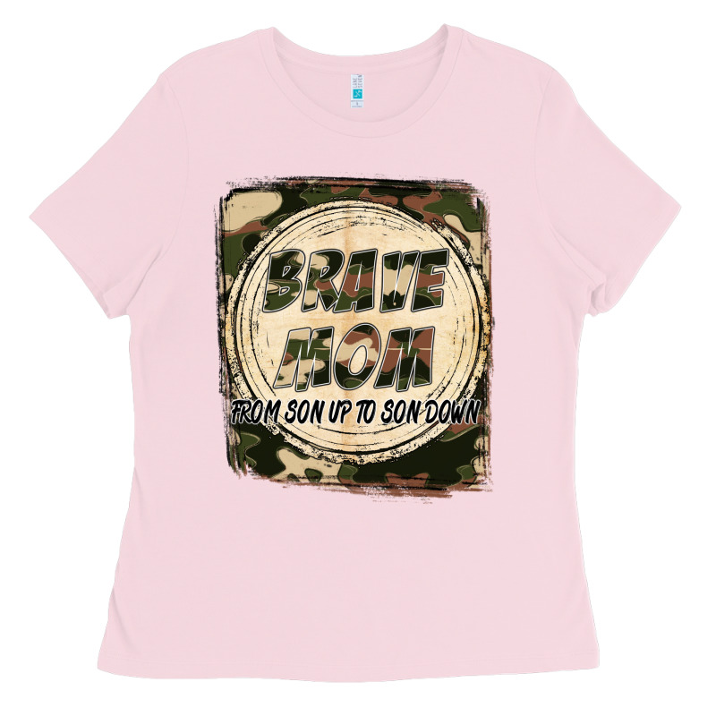 Brave Mom From Son Up To Son Down Mother's Day Ladies Tee by FaDigitalArtStudio | Teevron