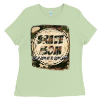 Matcha Brave mom from son up to son down Mother's Day Ladies Tee - FaDigitalArtStudio
