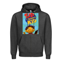 Charcoal Heather Sid The Science Kid for friend Zipper Hoodie - DesignPulse