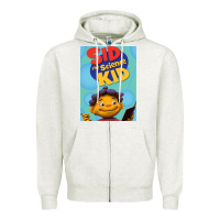 Oatmeal Heather Sid The Science Kid for friend Zipper Hoodie - DesignPulse