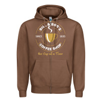 Chestnut bill and bob coffee shop aa recovery gift t shirt Zipper Hoodie - PixelWave