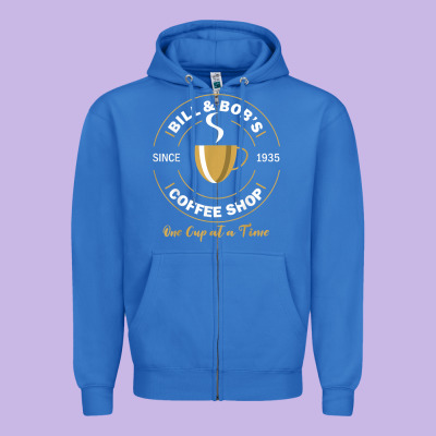 Bill And Bob Coffee Shop Aa Recovery Gift T Shirt Zipper Hoodie Designed By Pixelwave