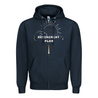 Navy the rapture is my retirement plan bible heaven jesus Zipper Hoodie - PixelWave
