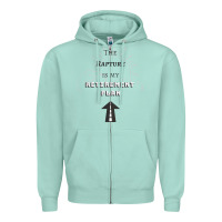 Seafoam the rapture is my retirement plan bible heaven jesus Zipper Hoodie - PixelWave