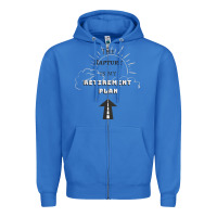 True Royal the rapture is my retirement plan bible heaven jesus Zipper Hoodie - PixelWave