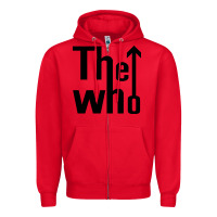 Red the,who,the,who,collection Zipper Hoodie - PixelWave
