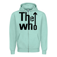 Seafoam the,who,the,who,collection Zipper Hoodie - PixelWave