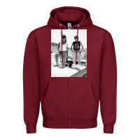 Burgundy Thelma And Louise Zipper Hoodie - PixelWave