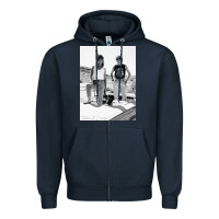 Navy Thelma And Louise Zipper Hoodie - PixelWave